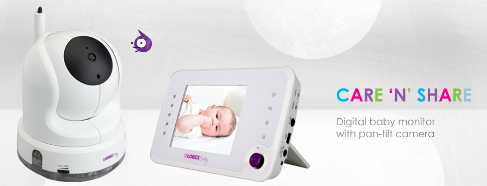 Baby monitor with PTZ camera and 3.5inch monitor