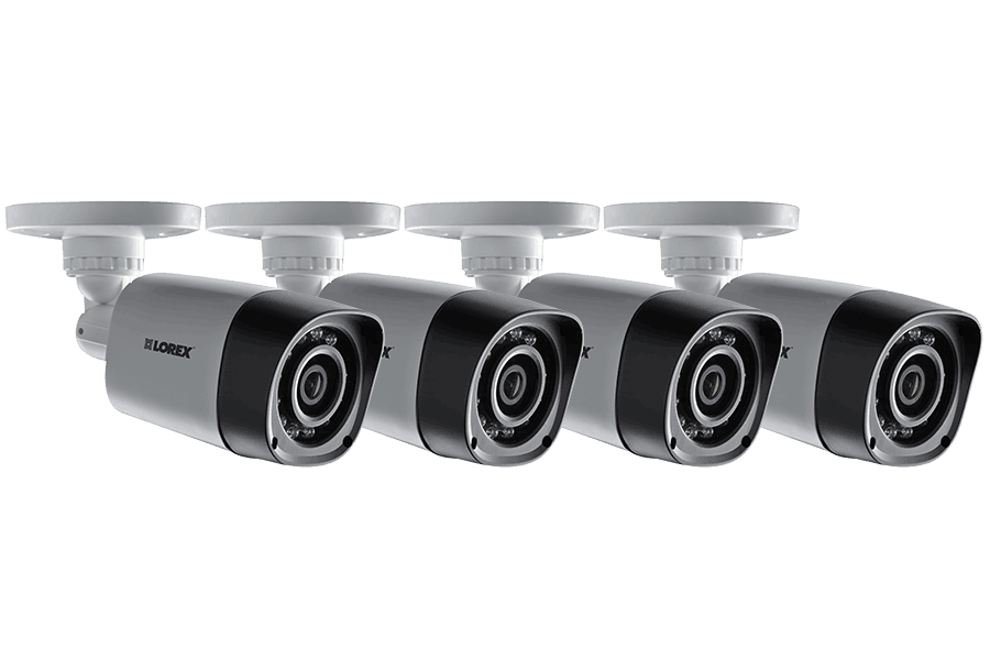 720P HD Weatherproof Night Vision Security Cameras 4 Pack