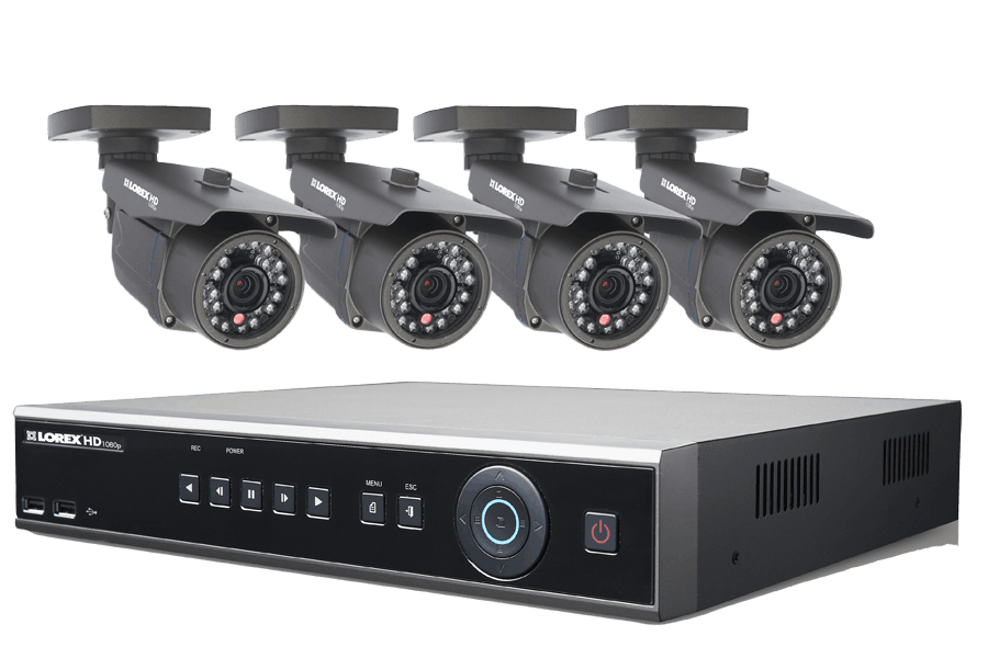 HD Security Camera System with 4 High Definition Cameras
