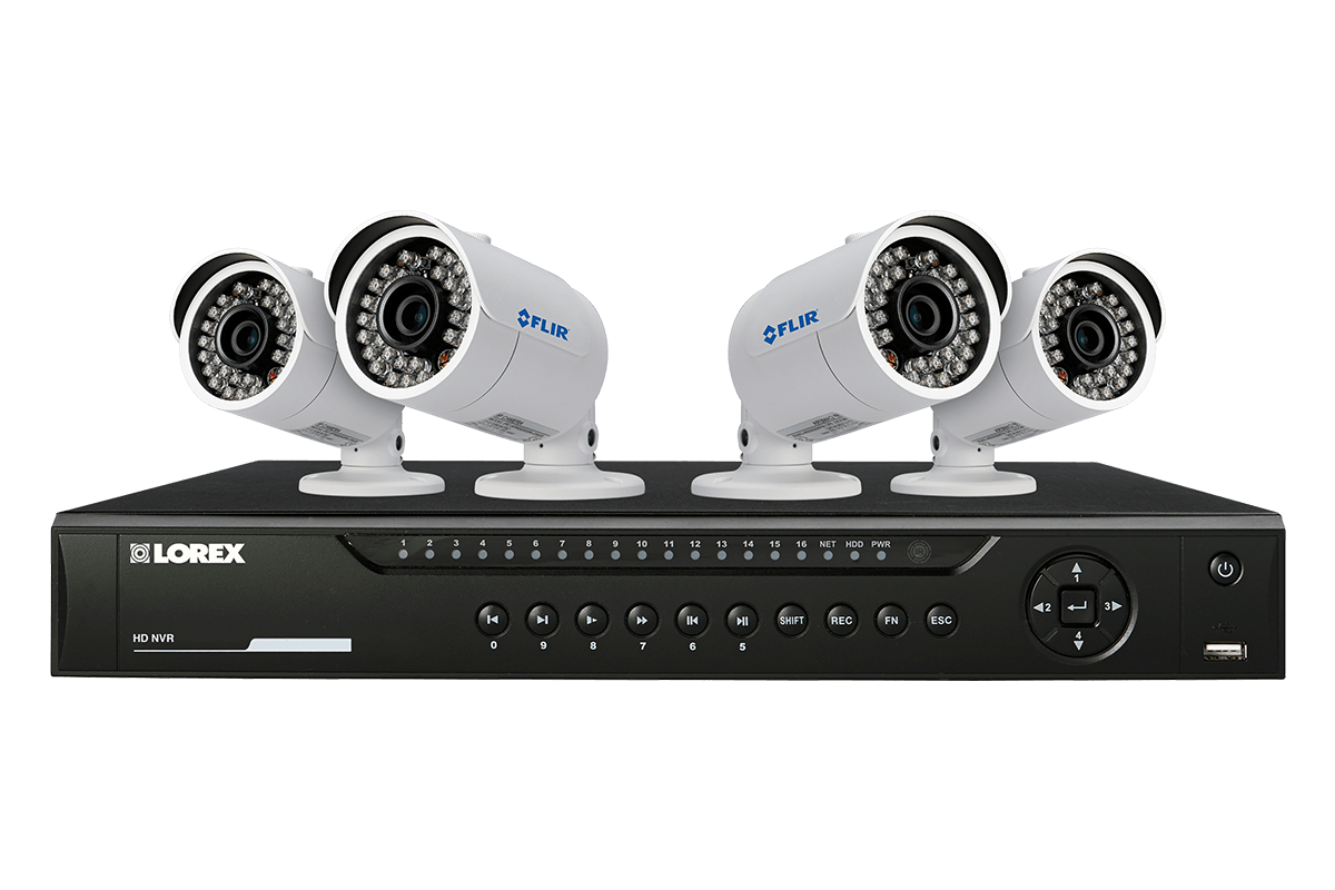 HD NVR Surveillance System with 4 Full 1080p HD Cameras