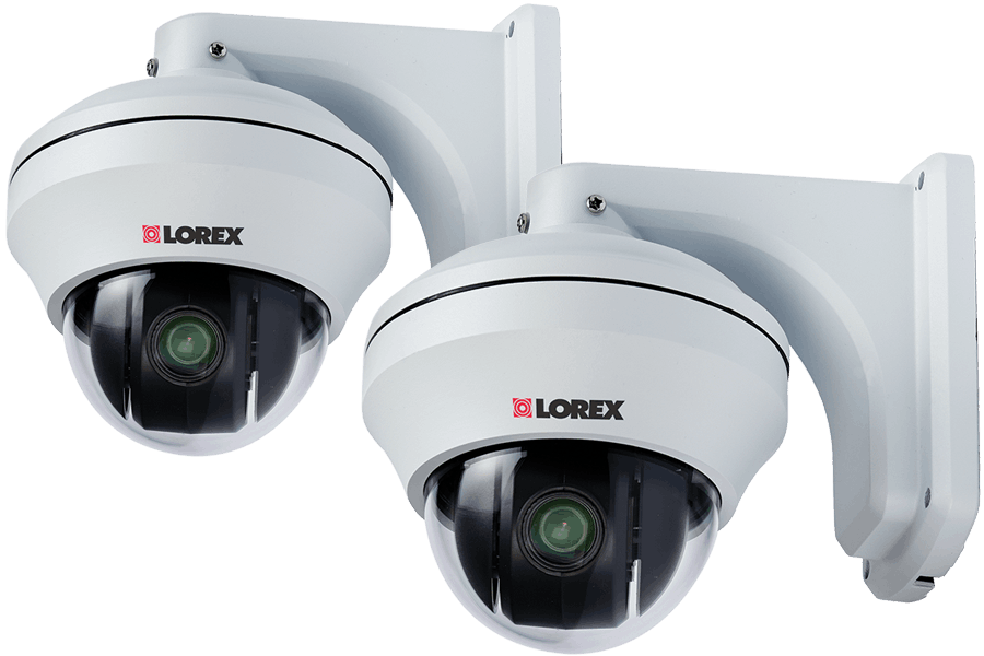 Pan Tilt Zoom security cameras with 10x Zoom 2 pack