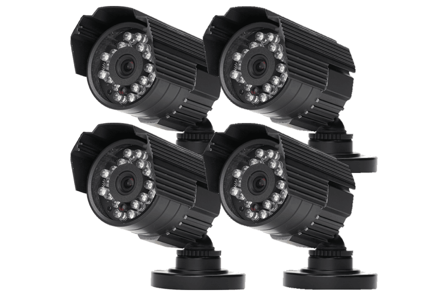 Outdoor security cameras 600 TVL with 60FT Night vision 4 Pack