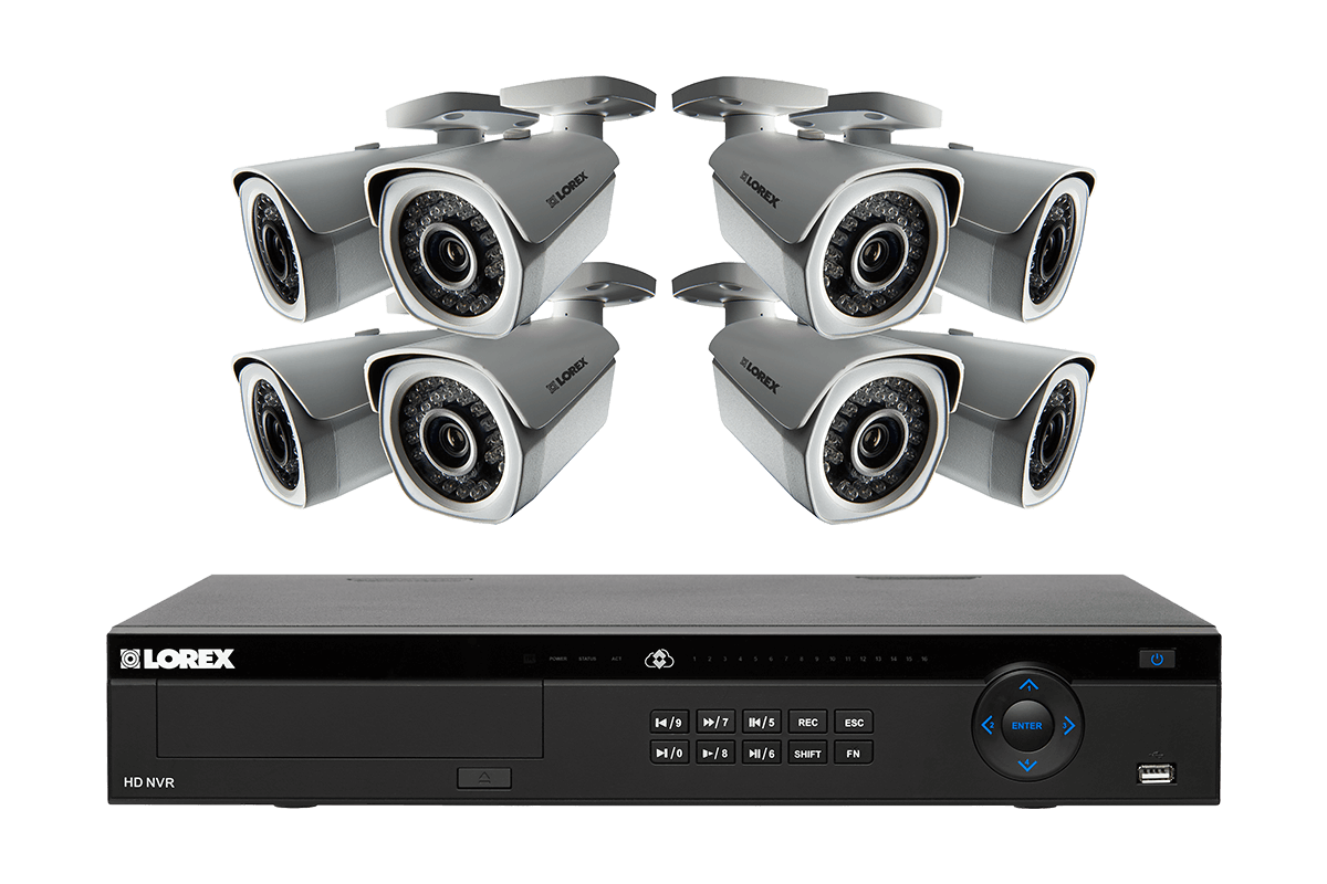 1080p Security Camera System with 16 Channel NVR with 8 HD cameras