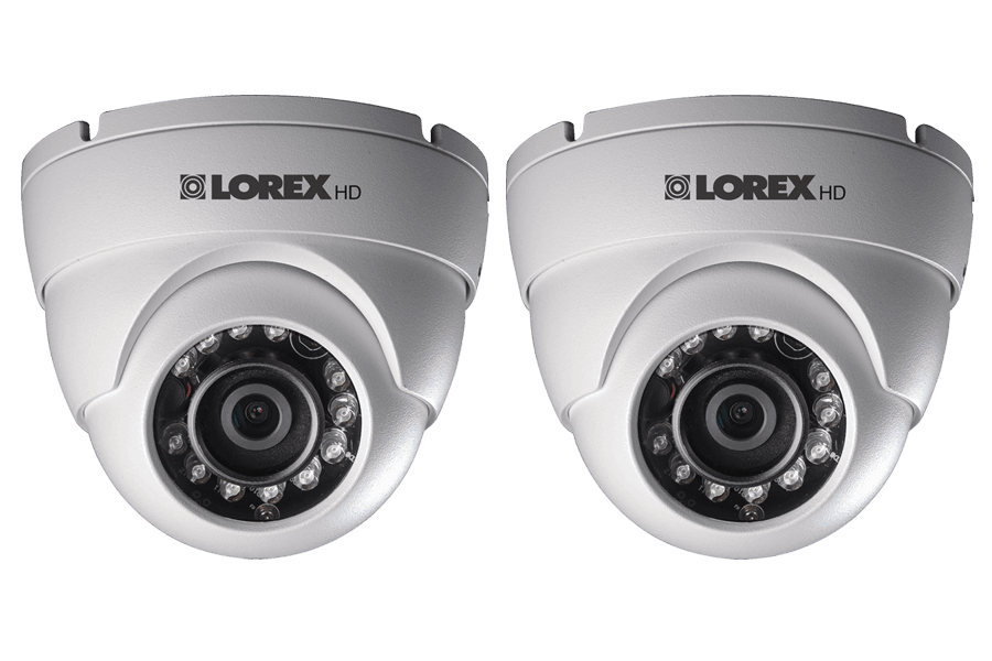 HD 1080p Weatherproof IR Dome Security Camera 2 Pack
