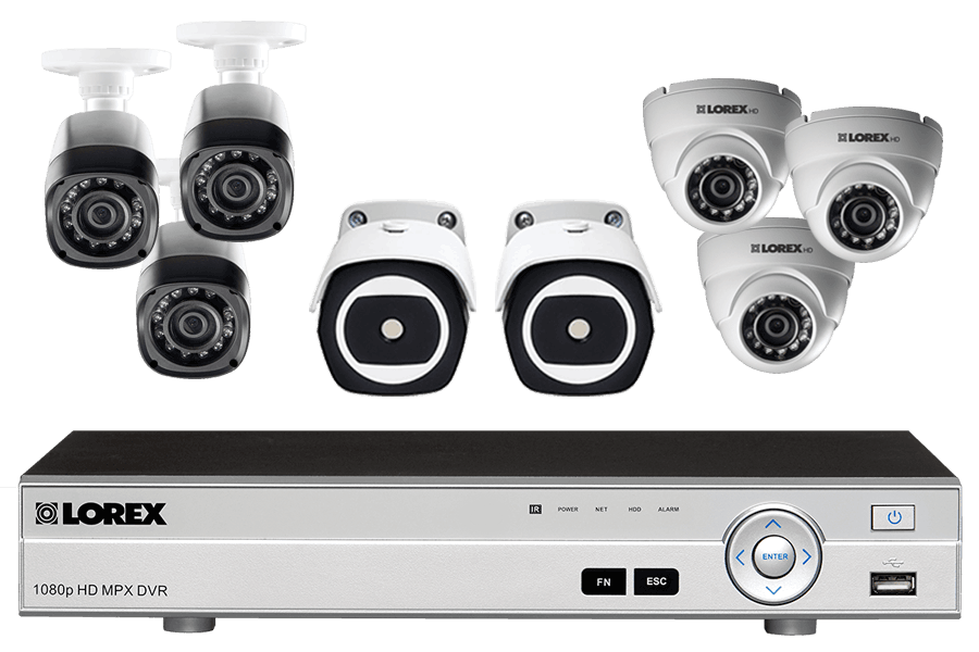 8 Channel HD Security System with 2 Thermal Cameras and 6 HD 1080p Cameras