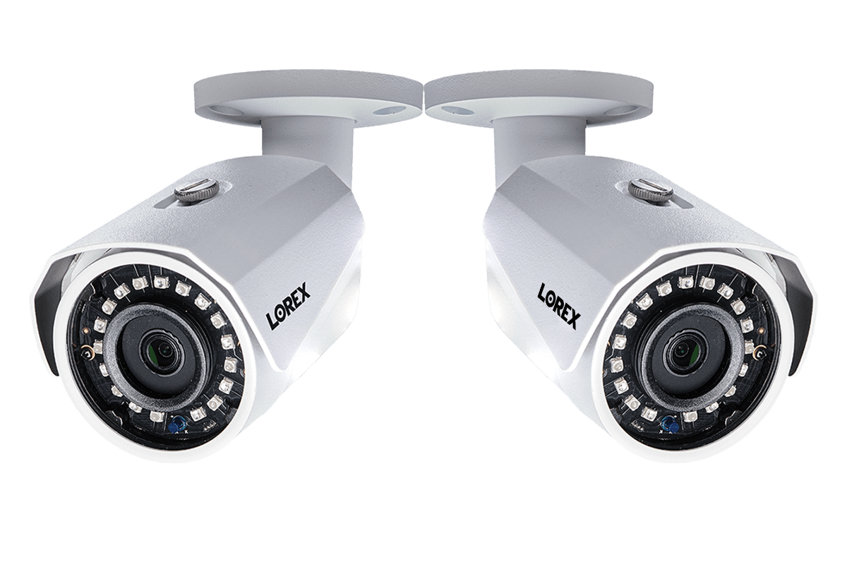 1080p HD weatherproof night vision security cameras 2 pack