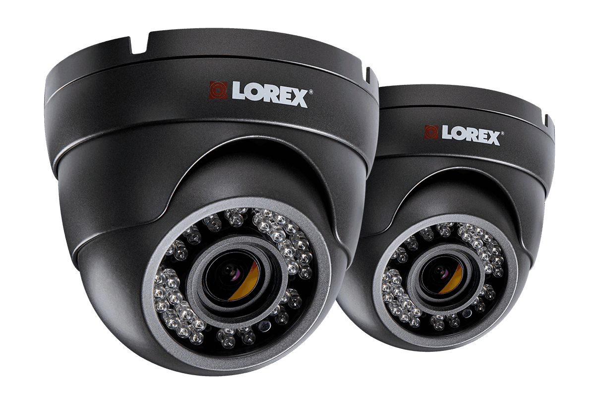 1080p HD security dome cameras with motorized varifocal lenses 150ft night vision 2 pack