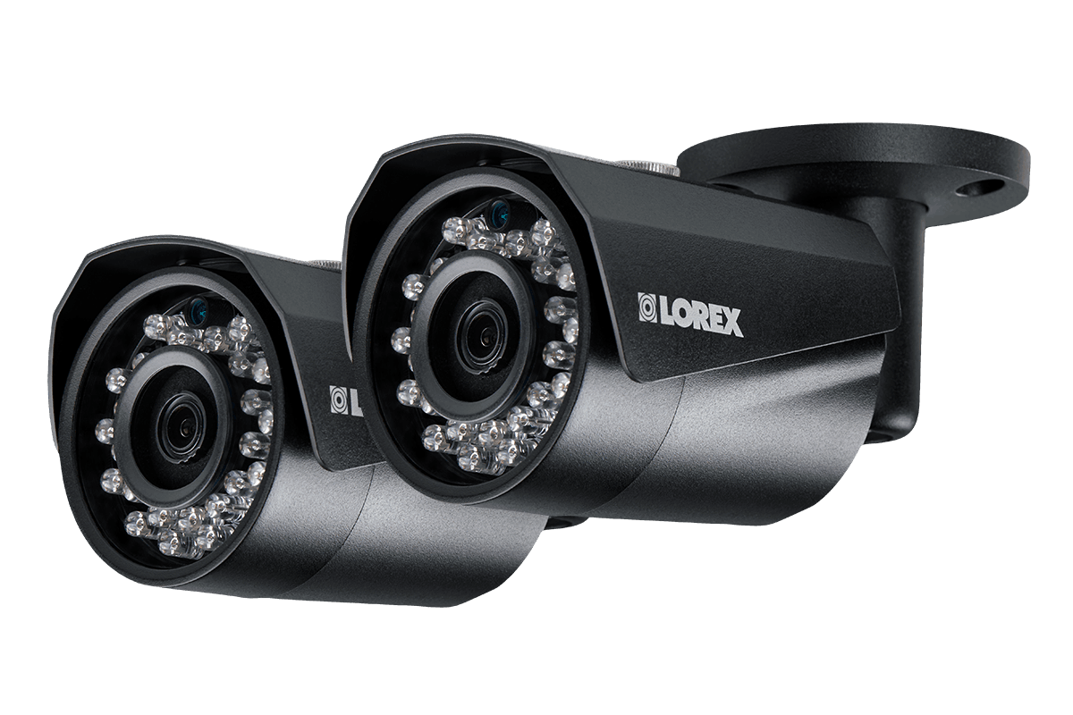 HD IP cameras with color night vision 2 pack