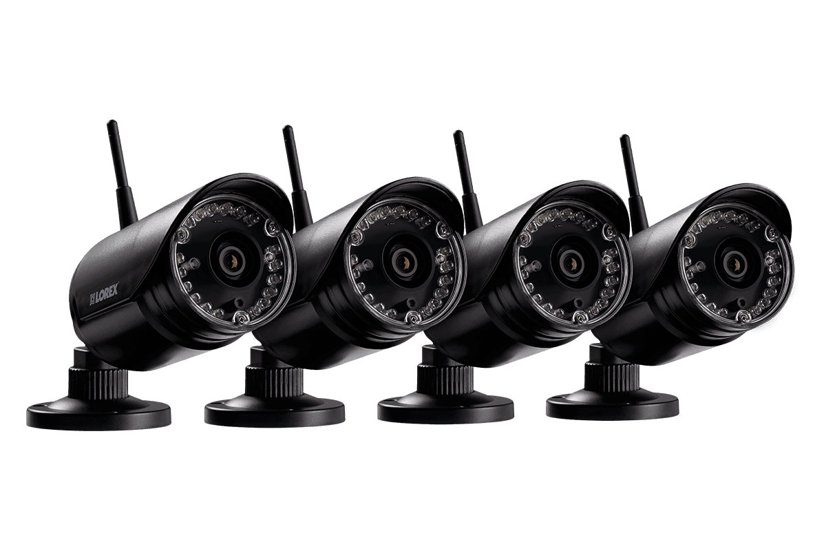 HD 720p wireless security cameras 4 pack