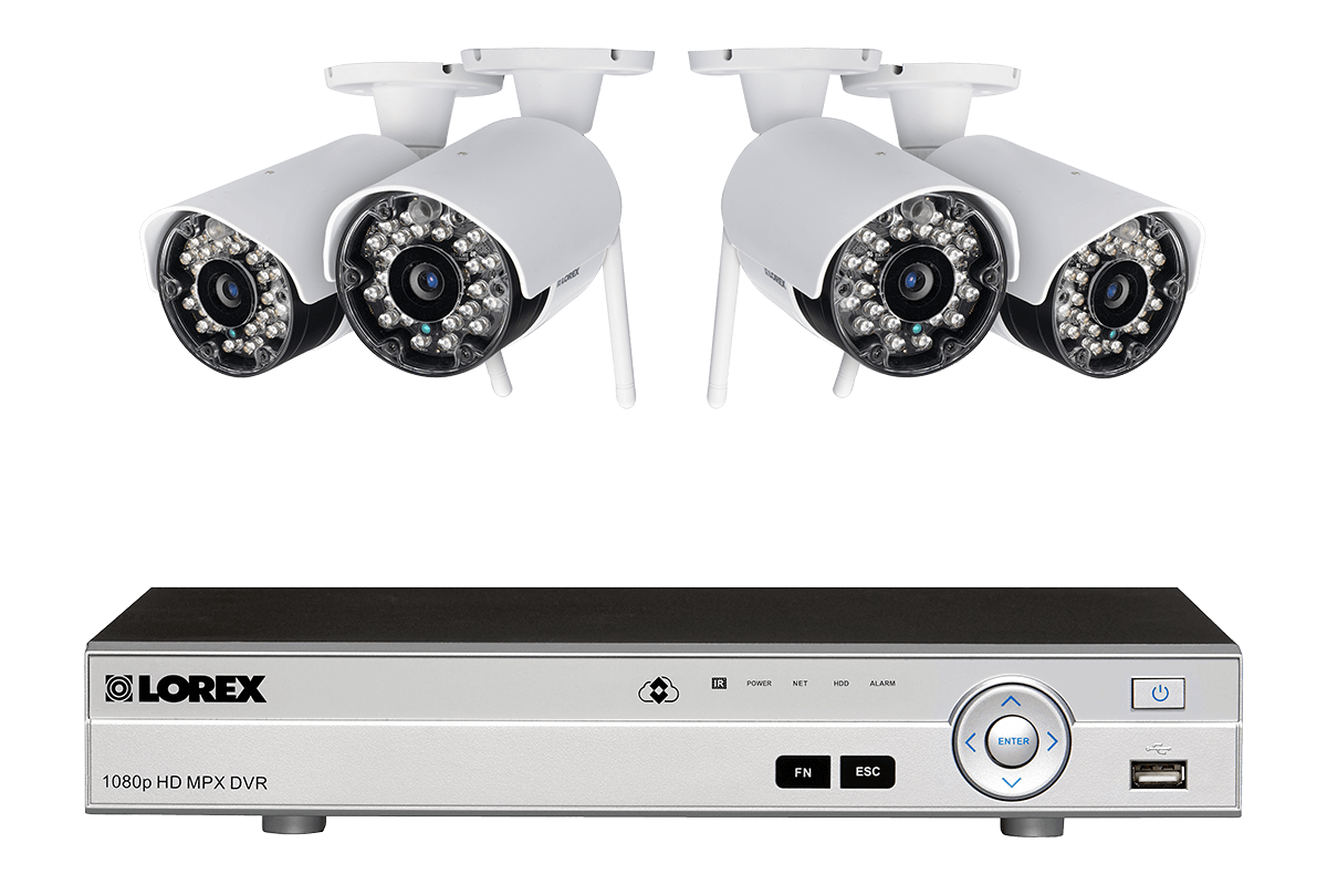 DVR Security System with 4 Wireless Cameras