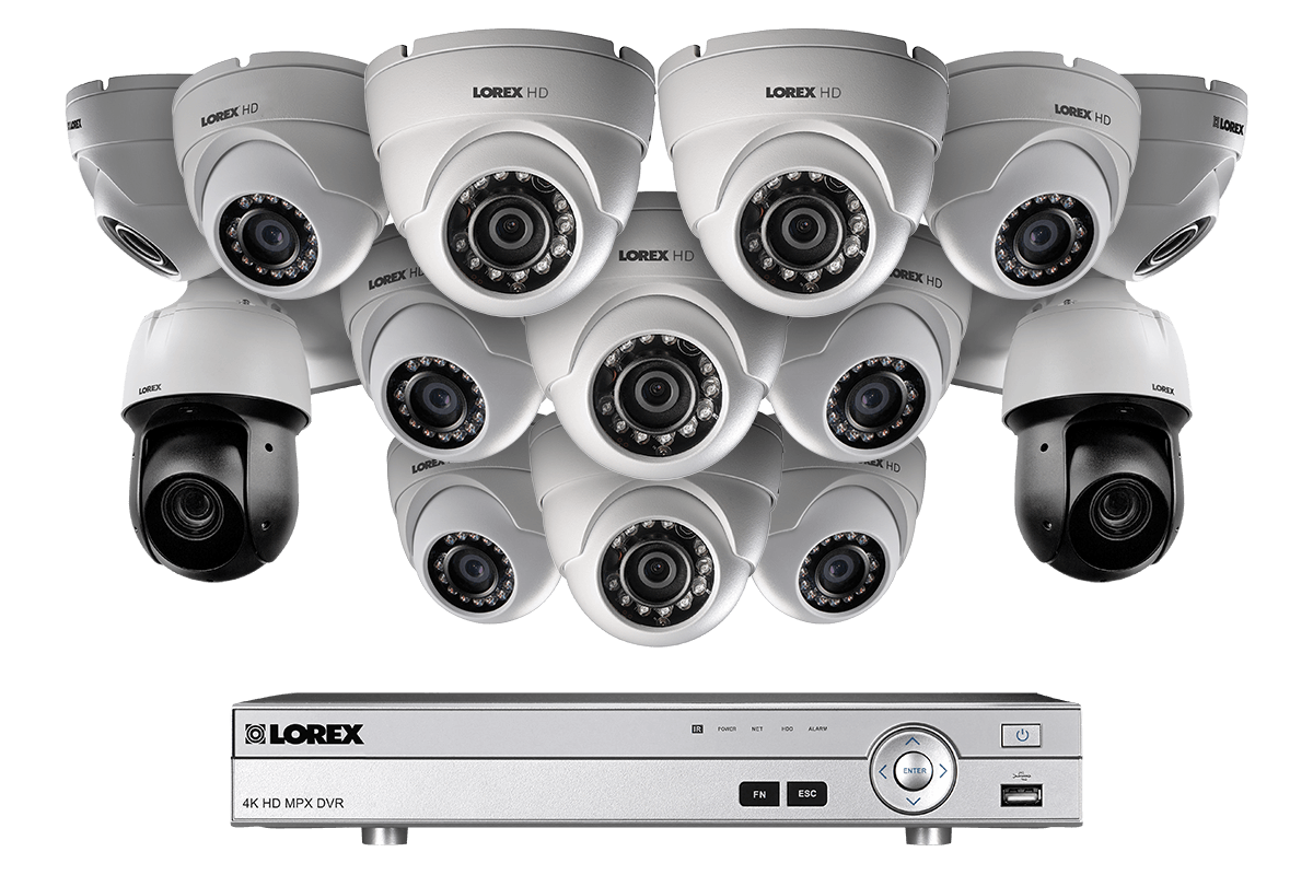Powerful 1080p HD home security system with 2 1080p PTZ cameras