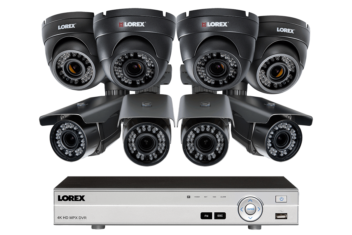 1080p HD home security system with 8 motorized varifocal security cameras