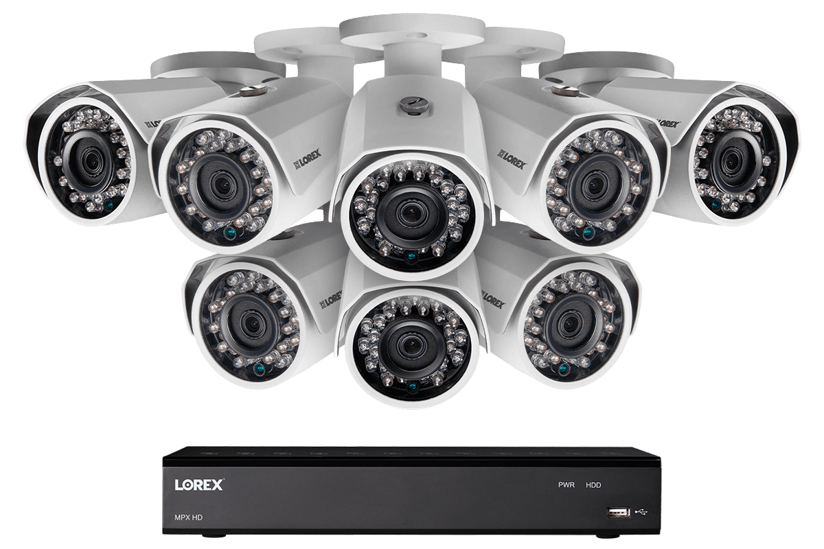 Home security system with 8 cameras HD 1080p