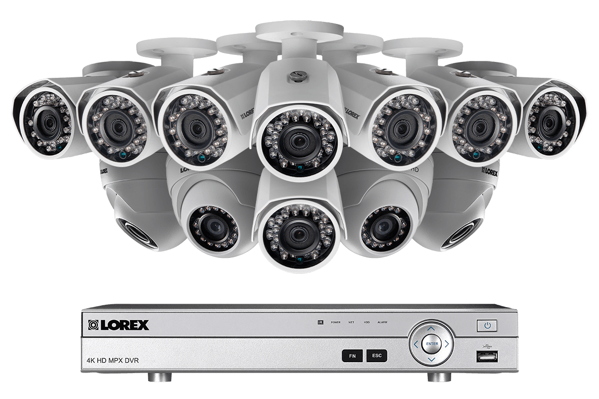 16 channel 1080p HD security camera system with 12 1080p metal outdoor cameras 150FT night vision