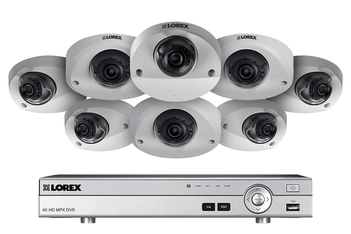 1080p HD Surveillance DVR system with 8 audio enabled cameras 90ft night vision