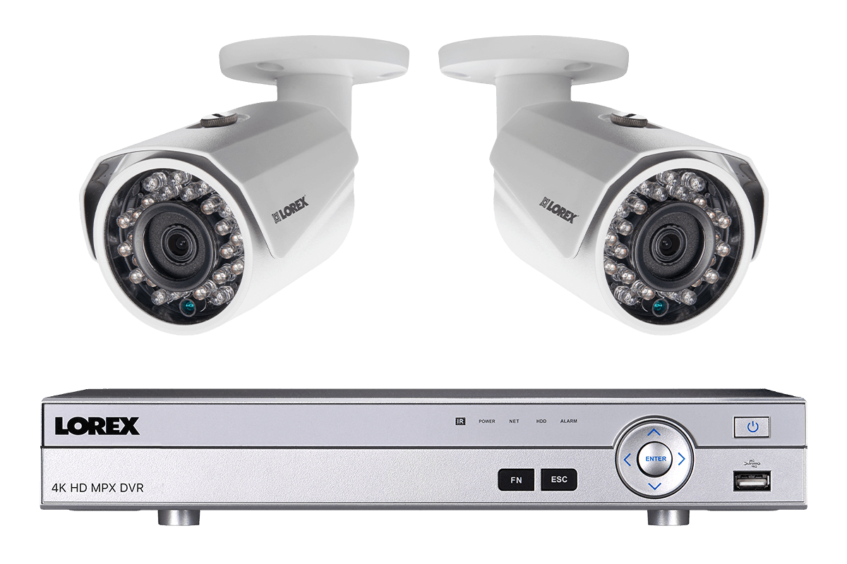 Surveillance camera system with 2 HD 1080p cameras