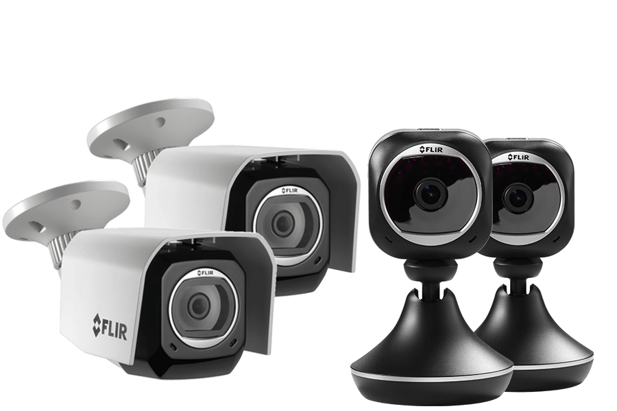 2 Weatherproof HD Security Cameras 2 Wi Fi Home Monitoring Cameras