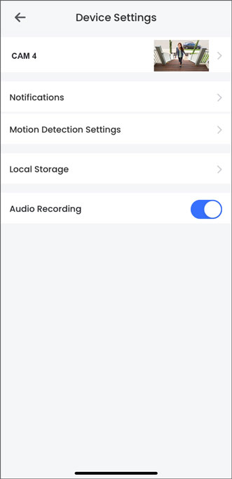 Device Settings Overview