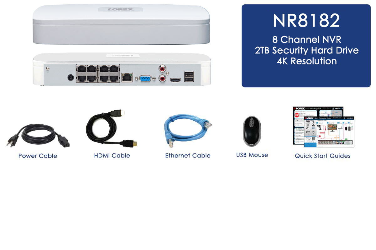 4K ULTRA HD NVR with 8 Channels and 