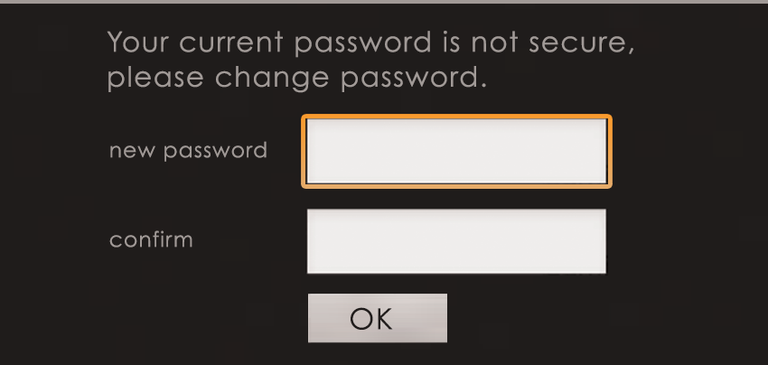 Please change your Lorex system Password