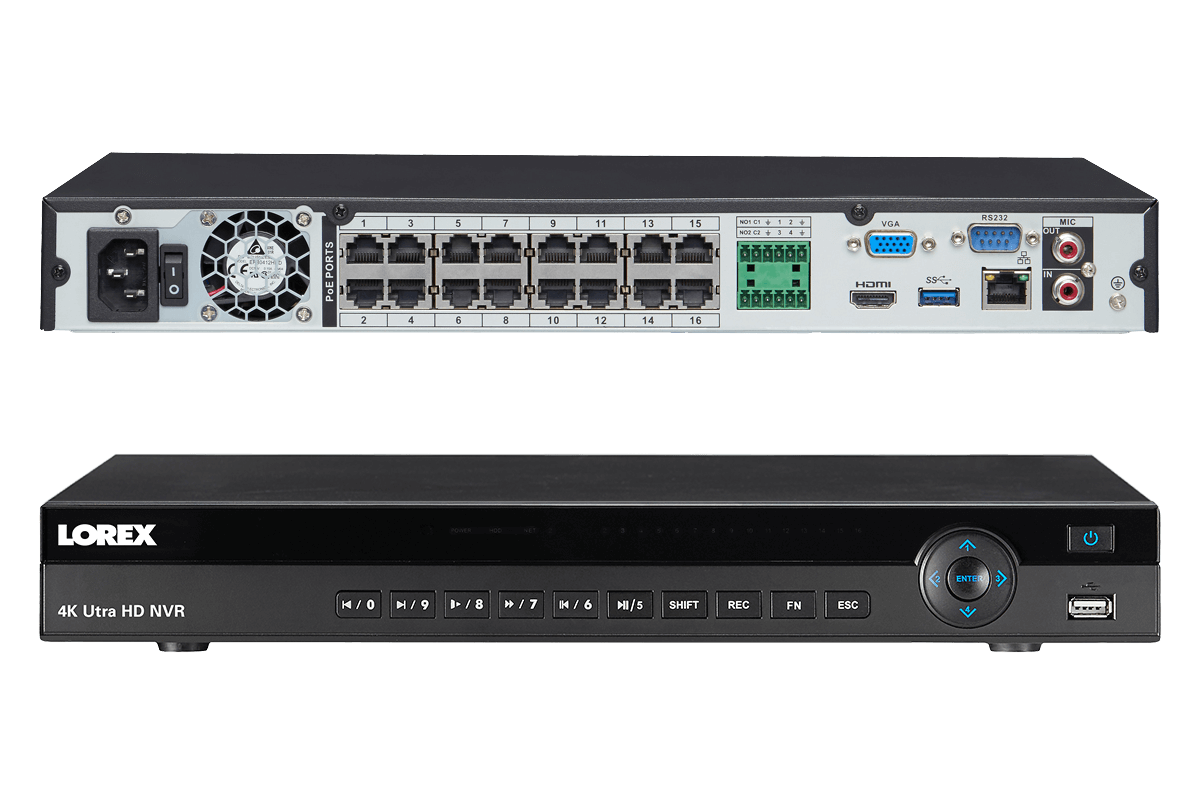 4K Ultra HD IP NVR system with 6 