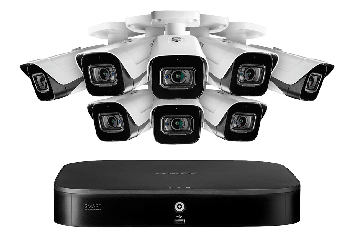8-Channel 4K Security System with 8 