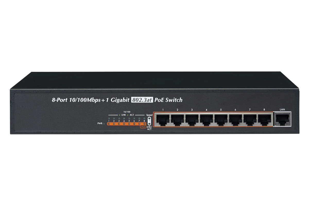 PoE+ power-over-ethernet switch from Lorex