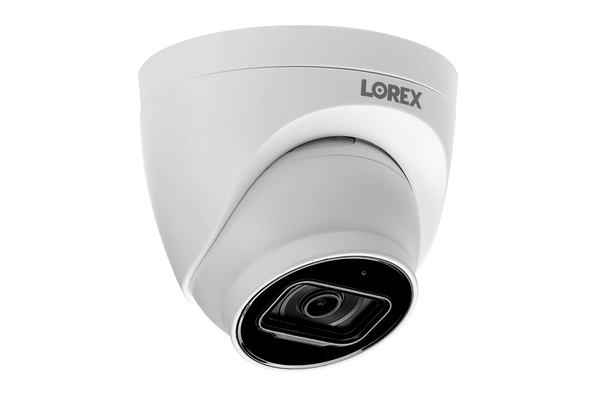 8-Channel Fusion NVR System with Four 4K (8MP) IP Dome Cameras with Listen-In Audio