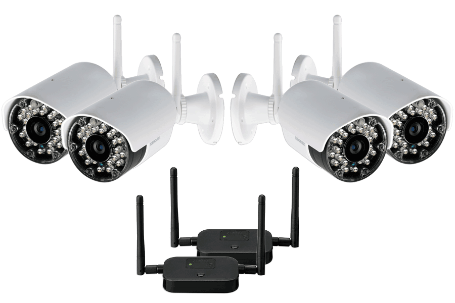 Wireless security cameras 4 pack