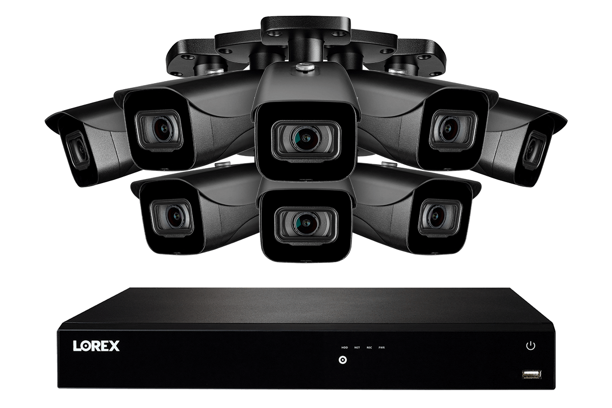Lorex 16-Channel Fusion NVR System with 4K IP Security Bullet Cameras