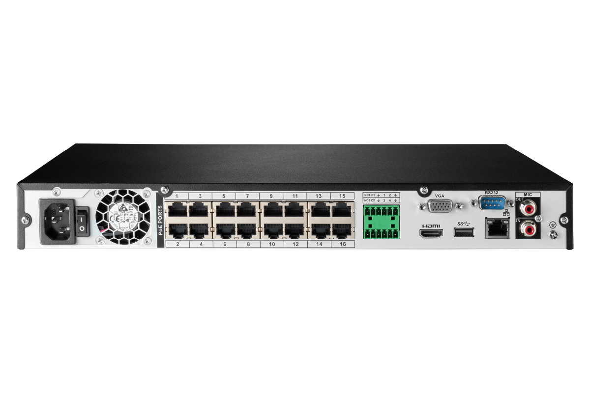 4K Ultra HD IP NVR System with 12 