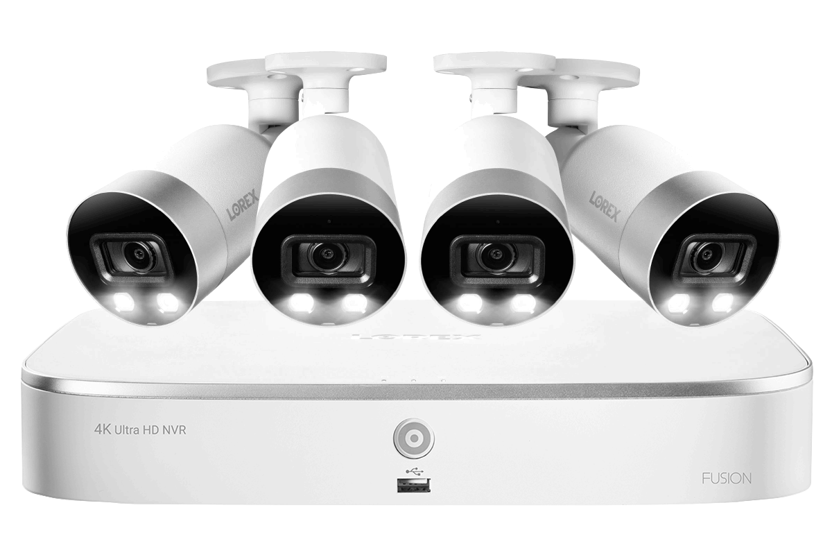 4K Ultra HD 8-Channel IP Security System with 4 Smart Deterrence 4K