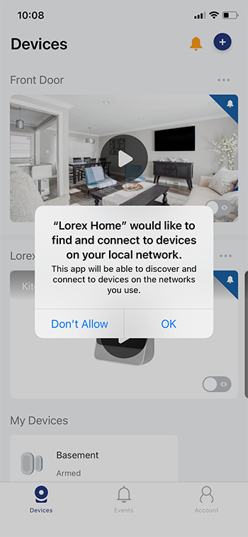 lorex home app not working