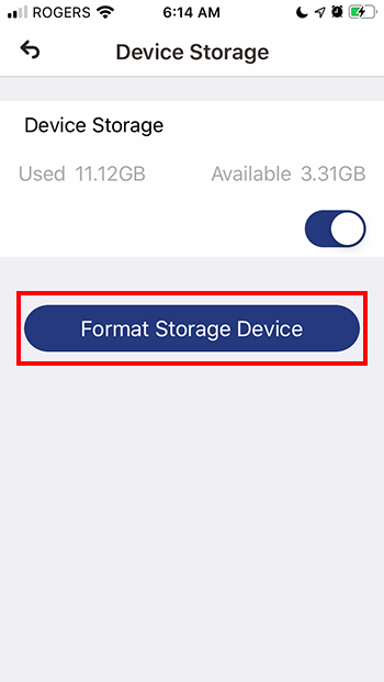 Tap Format Storage Device